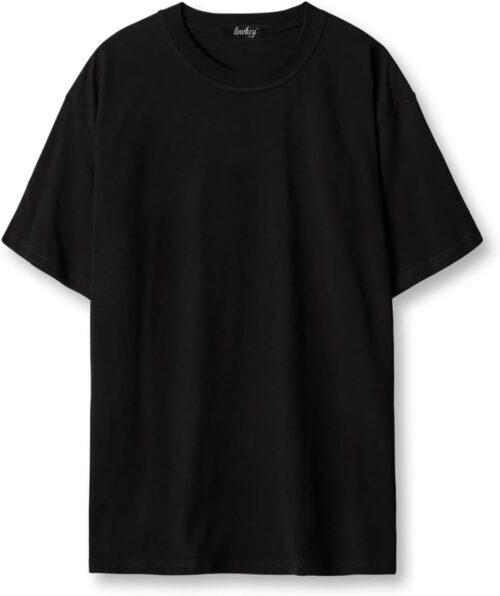 Lowkey Basic T-Shirt Season 1 │ Oversize T-Shirt Modern Fit Streetwear 240GMS Clothing T-Shirt Men Women Leisure and Sports Shirt Black/White │ Plain Blank Tee