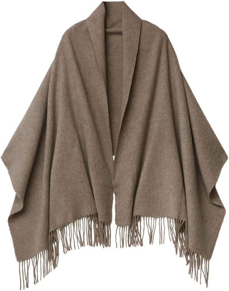 Women's Cashmere Scarf with Tassels Soft Large Blanket Scarf Reusable