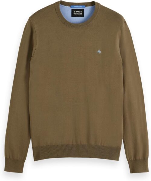 Scotch & Soda Men’s Core Viscose Crew Neck Pullover Sweater