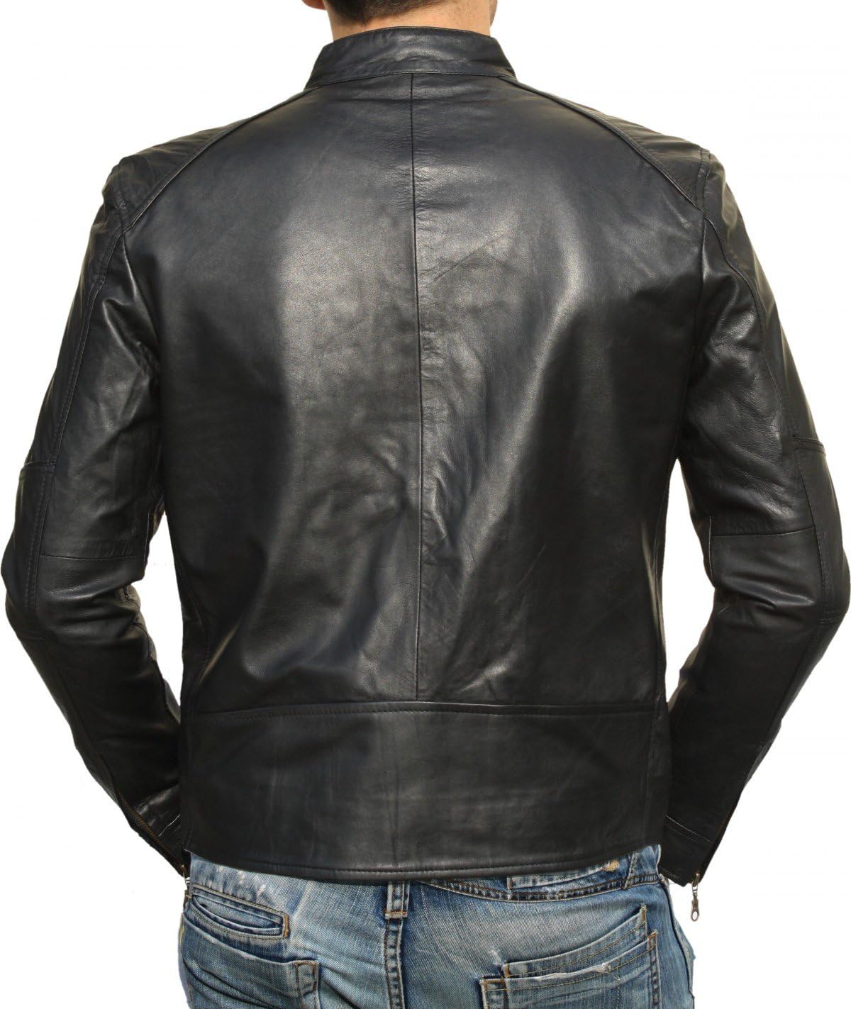 German Wear Premium Lamb Nappa Leather Jacket - High Quality Lightweight Genuine Leather Jacket for Men, Trendy Fashion Jacket for Any Occasion, Comfortable Fit & Stylish Design – Bild 3