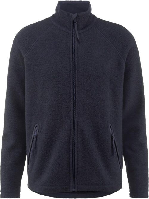 hessnatur Men’s Wool Fleece Jacket Made of Pure Organic Merino Wool, Sustainable and Fair Wear Foundation