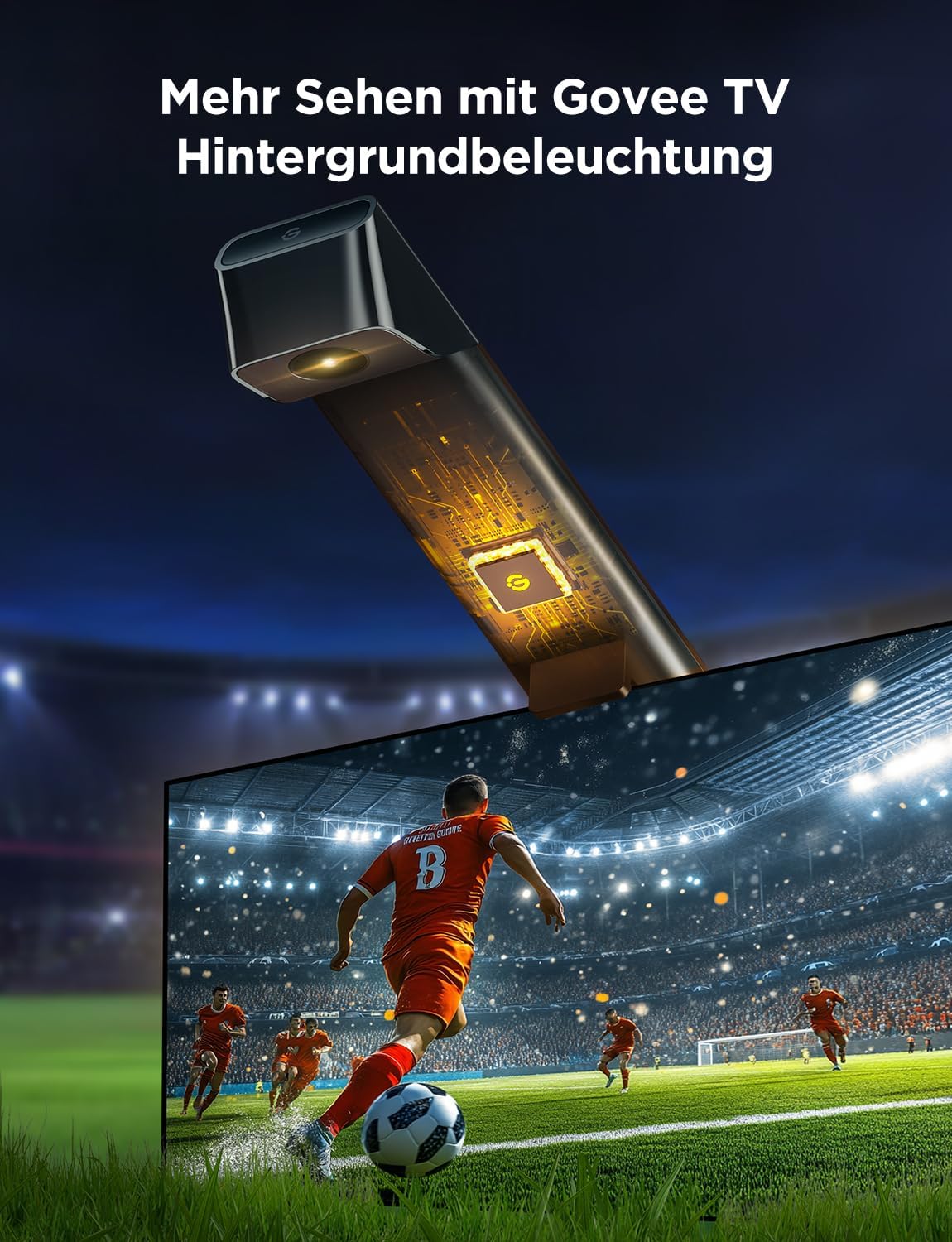 Govee TV Backlight 3 Lite with Fish-Eye Correction Function, Sync for 55-65 Inch TVs, 3.6 m RGBICW WiFi TV LED Strip with Camera, 4 Colours in 1 Lamp Bead, Voice & App Control – Bild 8