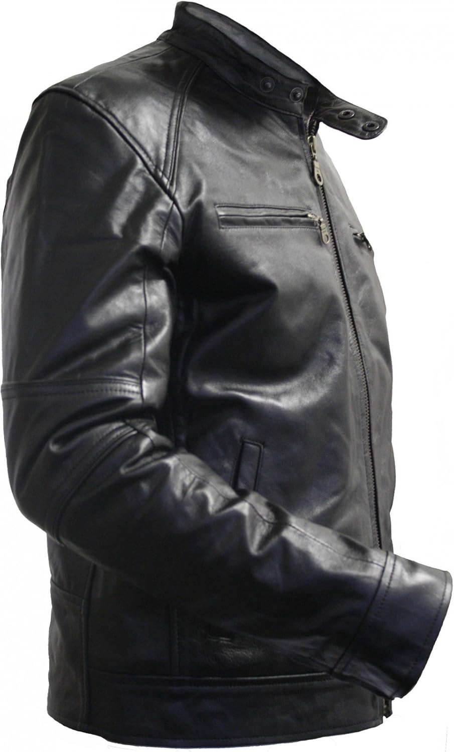 German Wear Premium Lamb Nappa Leather Jacket - High Quality Lightweight Genuine Leather Jacket for Men, Trendy Fashion Jacket for Any Occasion, Comfortable Fit & Stylish Design