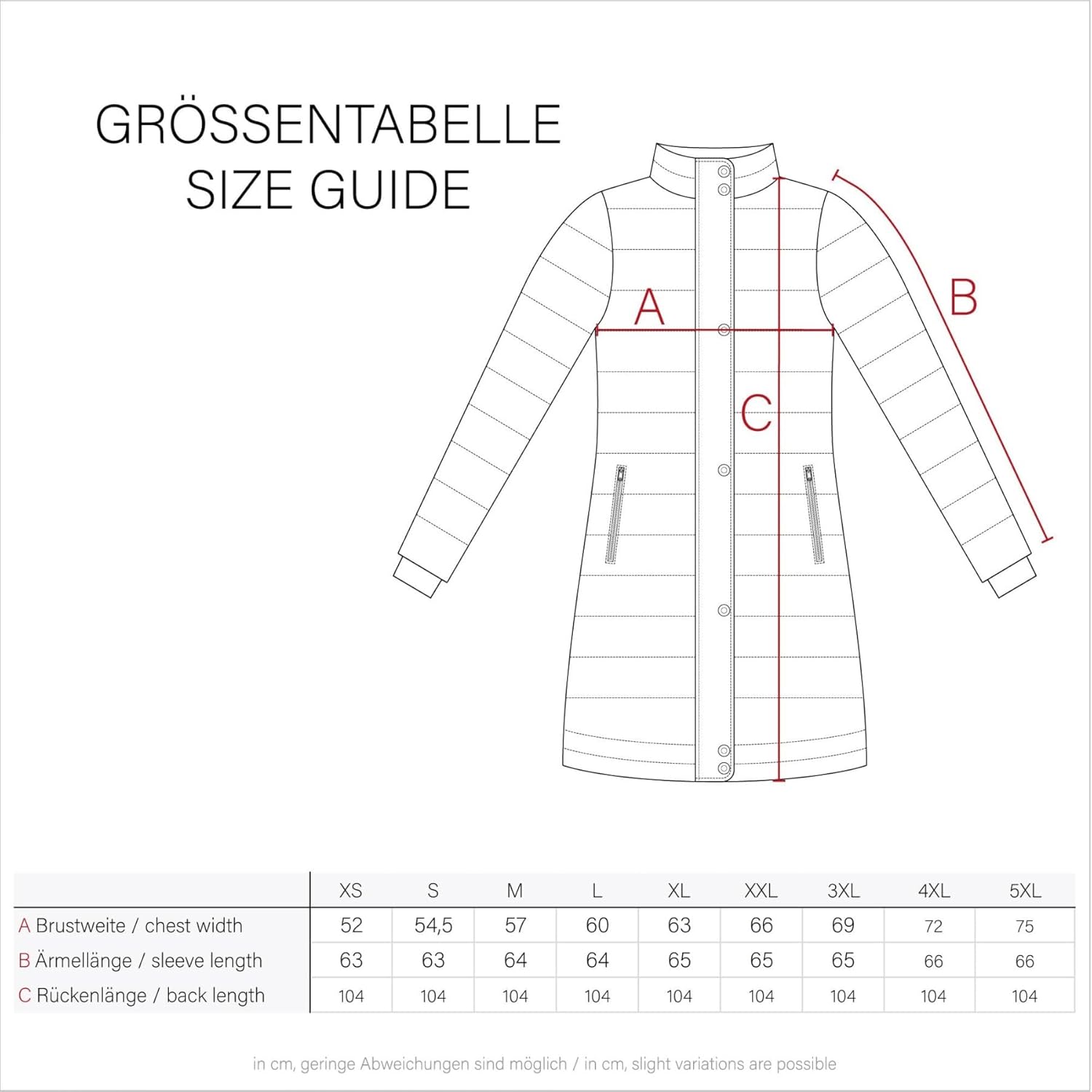 MARIKOO Women's Winter Jacket Quilted Winter Jacket Quilted Winter Coat Warm Long Coat B949 – Bild 6