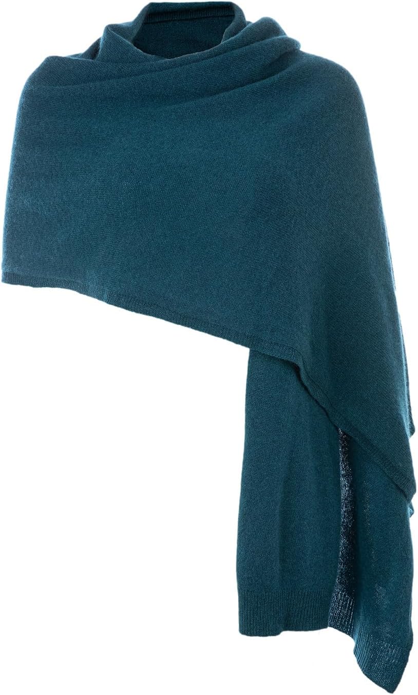 100% Cashmere Pashmina Scarf for Women, Pure Cashmere Knitted Scarf for Winter