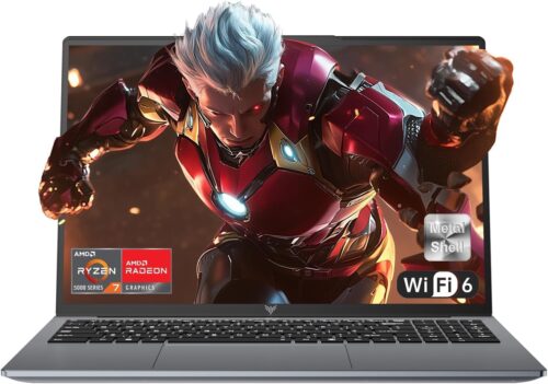 ACEMAGIC Ryzen7 5825U Laptop 16 Inch FHD Display, 16 Thread, 4.5GHz, 16GB DDR4 512GB SSD M.2, Metal Housing Computer, Backlit Keyboard, WiFi 6, BT5.2, HDMI, Type C, High Performance