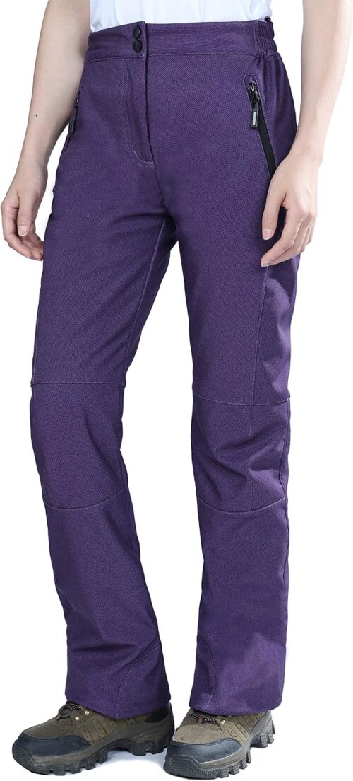 33,000ft Women’s Hiking Trousers, Waterproof, Windproof, Thermal, Softshell, Warmly Lined, Breathable, Quick-Drying, Outdoor Winter Trousers for Trekking, Skiing, Snowboarding