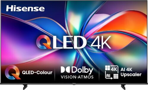 Hisense 55E7Q 55 Inch 4K UHD QLED, Smart TV, Game Mode Plus, Filmaker Mode, Dolby Vision Atmos, HDR10, HLG, HDR Immersive, AI 4K Upscaler, Dolby MS12, DTS X, Voice Control [2025]