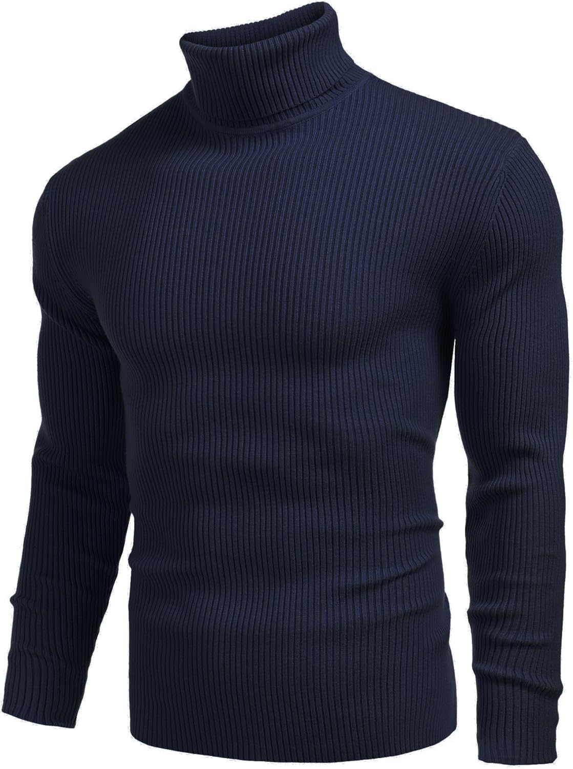 COOFANDY Men's Turtleneck Pullover, Long-Sleeved Top, Fine Knit Sweater, Casual, Slim Fit, Basic Men's Jumper – Bild 4