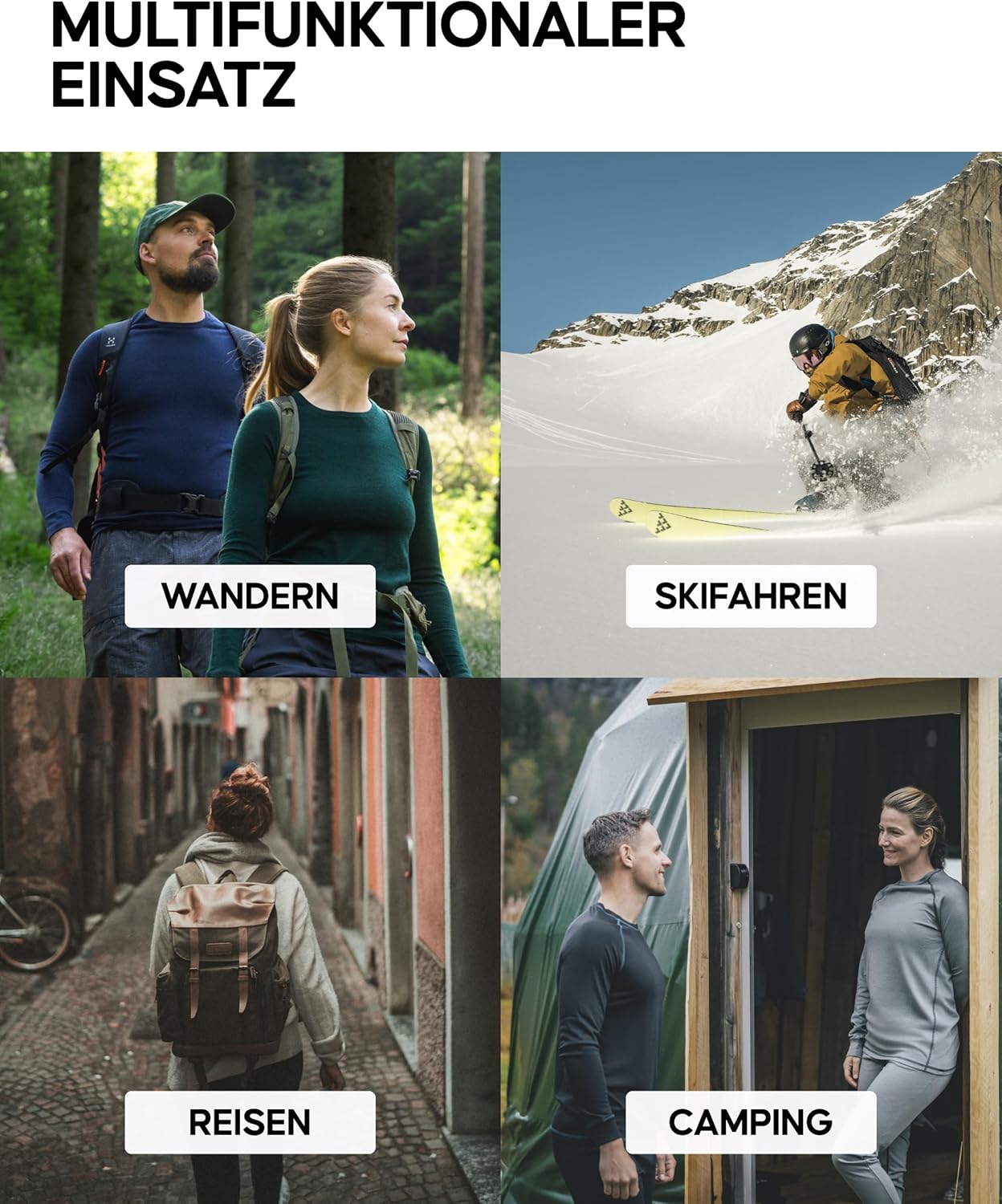 DANISH ENDURANCE Unisex Thermal Underwear, Functional Underwear Set, 100% Recycled Materials, Ski Underwear, Long Underwear & Long Sleeve Shirt, Extremely Soft & Warm, for Men and Women – Bild 4