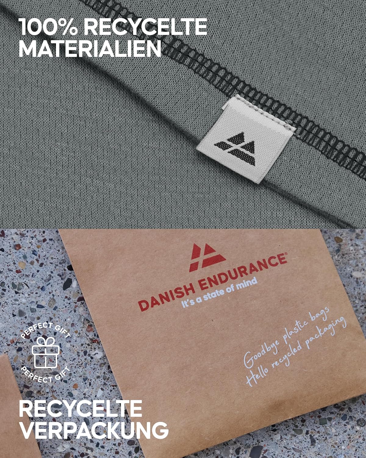 DANISH ENDURANCE Unisex Thermal Underwear, Functional Underwear Set, 100% Recycled Materials, Ski Underwear, Long Underwear & Long Sleeve Shirt, Extremely Soft & Warm, for Men and Women – Bild 5