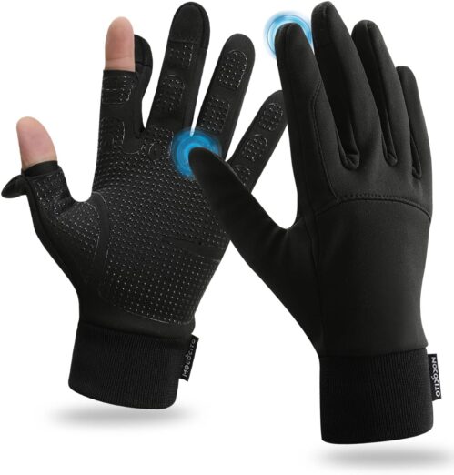 Handschuhe Herren & Damen, wasserdichte Touchscreen-Handschuhe, Outdoor-Winter-Fahrradhandschuhe, rutschfeste Sporthandschuhe für Motorrad, Wandern, Laufen